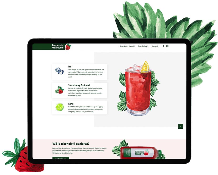 Website Les Fraises de Guillaume Website Les Fraises de Guillaume