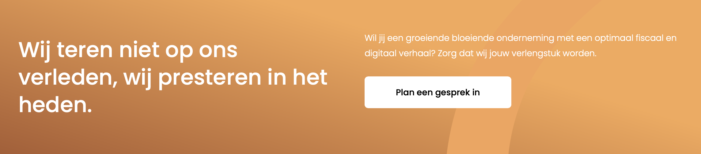 Voorbeeld CTA gesprek inplannen CTA voorbeeld banner