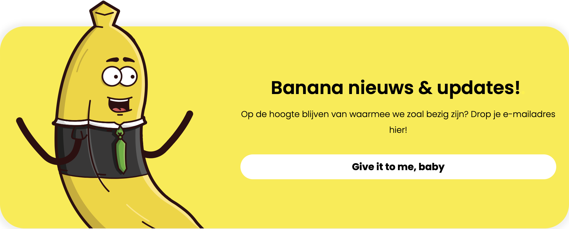 Nieuwsbrief call to action Goed voorbeeld call to action