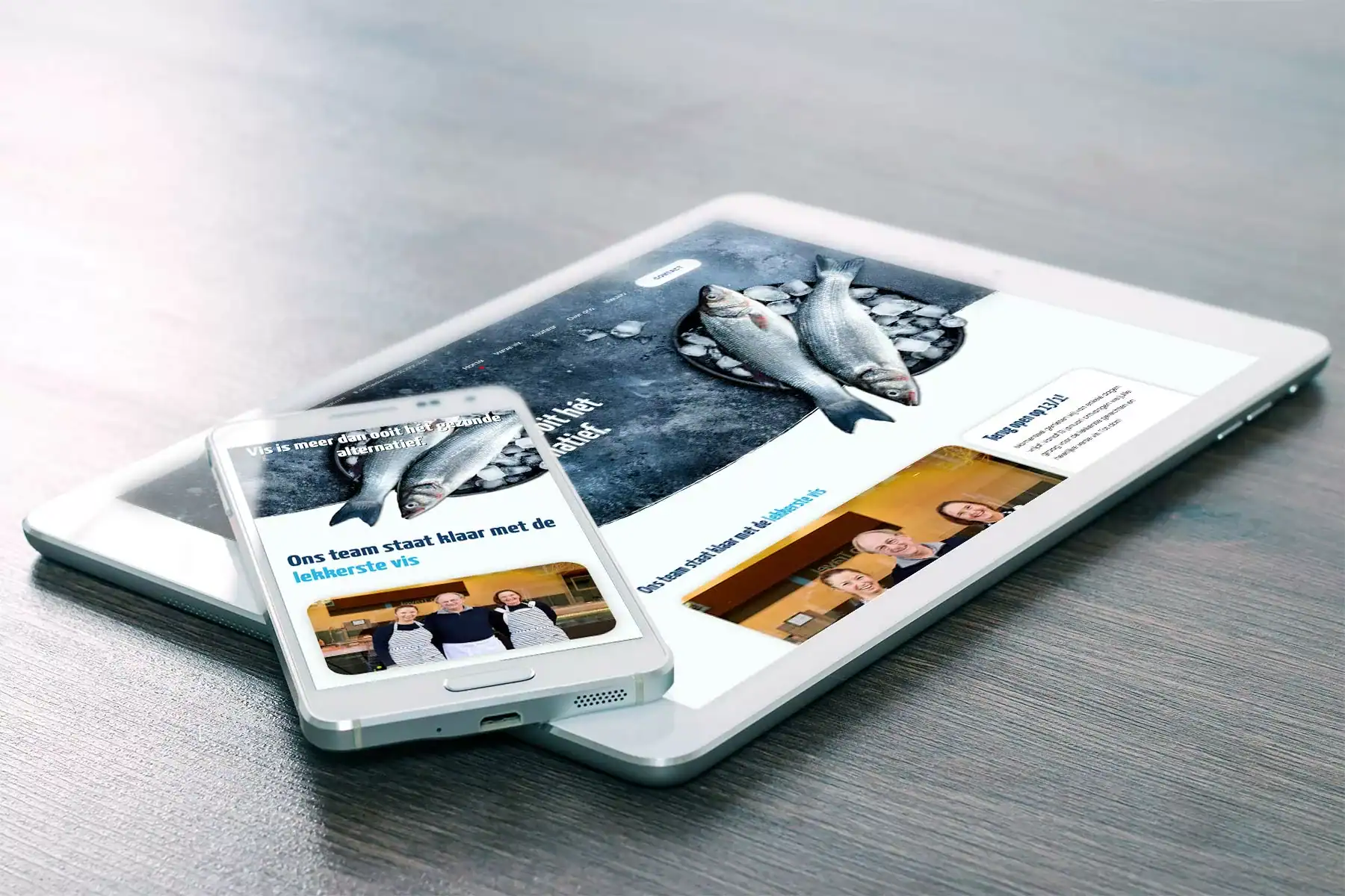 Website en websitefotografie voor Vishandel Wim Boel