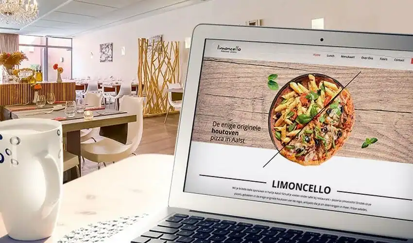 Verse website voor ristorante – pizzeria Limoncello