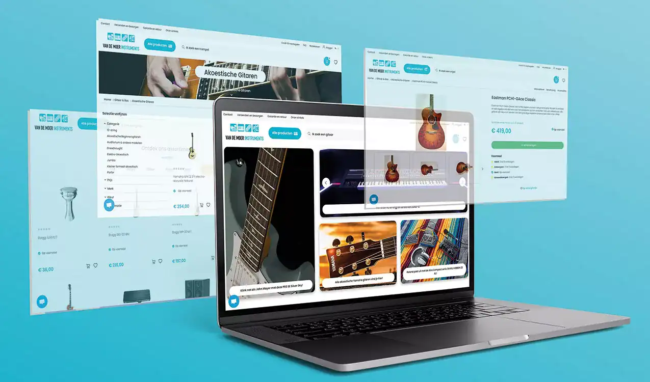 Uitgelicht: de webshop van Van de Moer Instruments