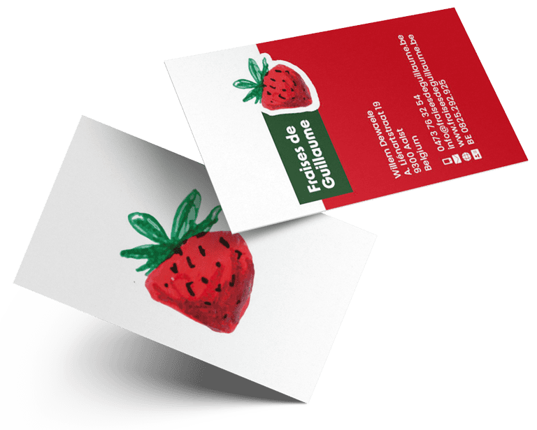 visitekaart-fraisesdeguillaume Fraises de Guillaume visitekaartjes