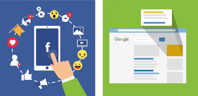 verschil tussen Facebook Ads en Google AdWords