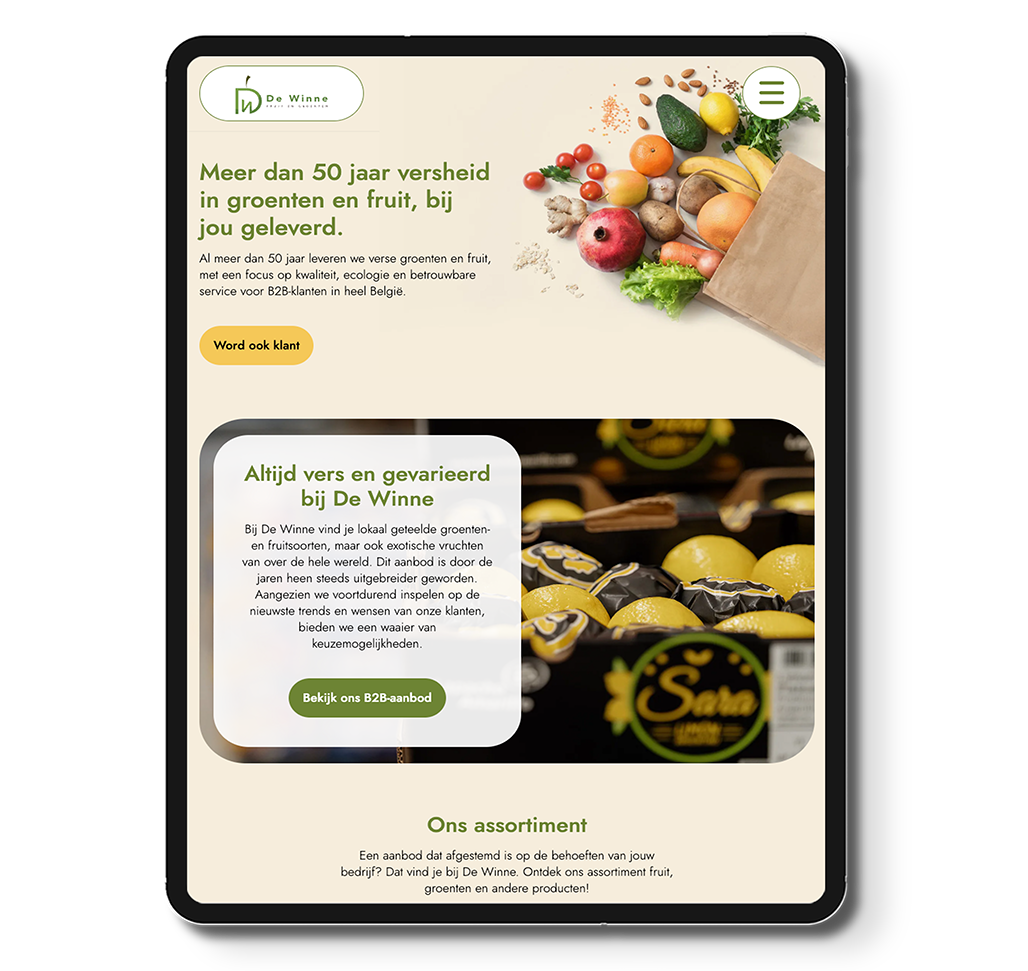 De Winne homepage Homepage website De Winne